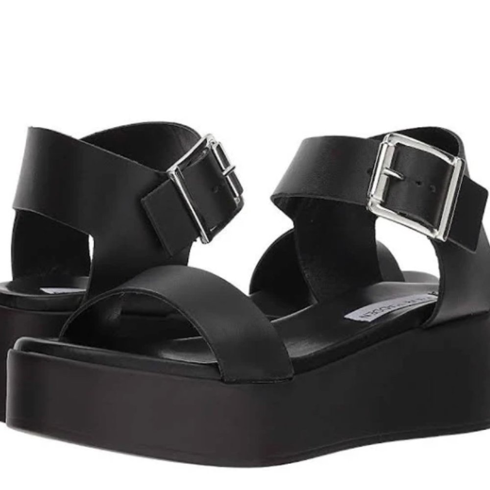 Steve Madden Recover Leather Platform Sandals